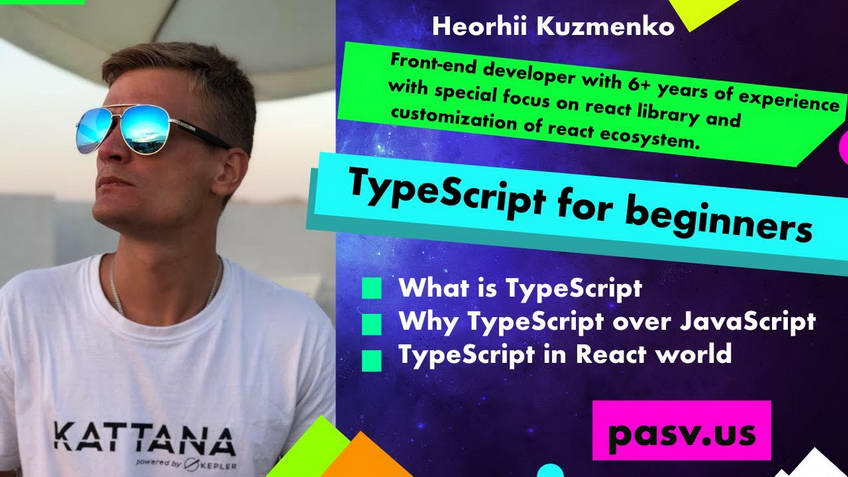 TypeScript for beginners — Heorhii Kuzmenko