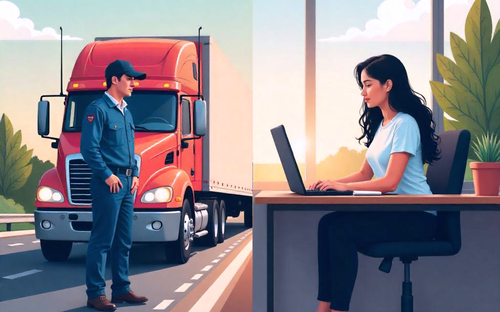Long-haul truck driver or tech worker?